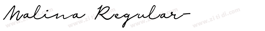 Malina Regular字体转换